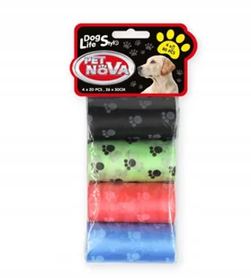 PET NOVA PetNowa worki na psie nieczystości 4 rolki x 20szt - Woreczki na psie odchody - miniaturka - grafika 4