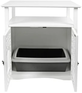 Kerbl Szafka na kuwetę dla kota Helena, 64x46x65 cm, biała, 82662 - Drapaki dla kotów - miniaturka - grafika 4