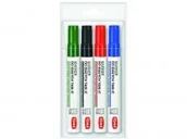 Akcesoria do tablic - TOMA Markery suchościeralne + ścieracz mag. 4szt. TO-260/KPL - miniaturka - grafika 1