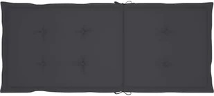 vidaXL Poduszki na krzesła ogrodowe, 6 szt., antracytowe, 120x50x4 cm 314104 - Poduszki ogrodowe - miniaturka - grafika 5