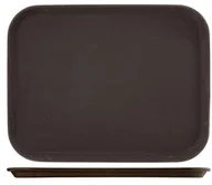 Tace i patery - H+H H & H taca prostokątna, tworzywo sztuczne, brązowy, 40 x 30 x 2 cm - miniaturka - grafika 1