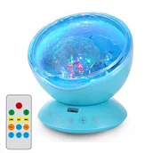 Projektory dla dzieci - 2w1 Lampka Nocna Projektor Gwiazd Nieba Obrotowa - miniaturka - grafika 1