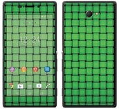 Etui i futerały do telefonów - Sony Royal Sticker Royal tatuaż ścienny RS. 72978 samoprzylepny do Xperia M2 mit, wzór Weave"zielony RS.72978 - miniaturka - grafika 1