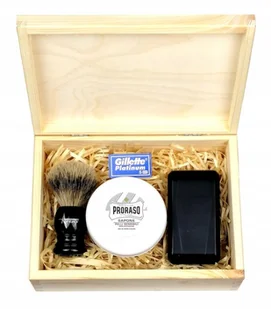 Zestaw Do Golenia Pędzel Borsuk Maszynka Mydło - Zestawy kosmetyków męskich - miniaturka - grafika 3