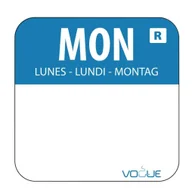 Opakowania gastronomiczne - Vogue Naklejka poniedziałek | 1000 szt. L931 - miniaturka - grafika 1