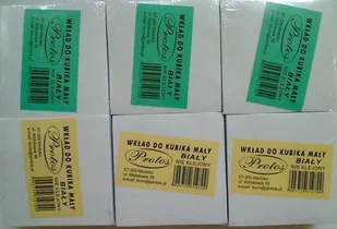 Protos Wkład do kubika biały, Protos - Etykiety samoprzylepne i bloki etykiet - miniaturka - grafika 2