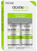 Kosmetyki do stylizacji włosów - Inoar INOAR Cicatrifios zestaw po keratynowym prostowaniu włosów 2x250ml 15650 - miniaturka - grafika 1