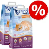 Żwirek dla kotów - Tigerino Żwirek miesiąca Tigerino Nuggies 2 x 14 l O zapachu kwiatów bawełny - miniaturka - grafika 1