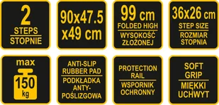 VOREL DRABINA DWUSTOPNIOWA ROZKŁADANA 17730 ZYSKAJ RABAT 30 ZŁ 17730 - Drabiny - miniaturka - grafika 9