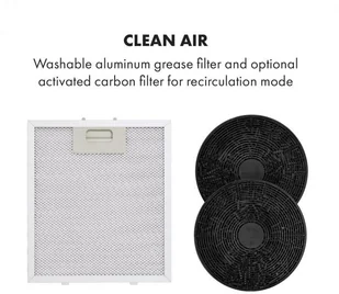 Klarstein Tron Ambience 38 Czarny (CGCH2-TronAmbience-B) - Okapy kuchenne - miniaturka - grafika 5