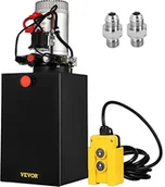 Podnośniki - FlowerW FlowerW 15 kwartów podwójna działająca pompa hydrauliczna wywrotka przyczepa rozładunek podnośnik zestaw 12 V DC pompa do przyczepy 2 GPM Hydraulic Pump,15L Double Acting - miniaturka - grafika 1