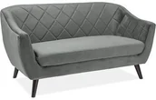 Sofy i kanapy - Signal Sofa MOLLY VELVET 2  Szary [Dostępny po 2019-10-01] MOLLY2V14S - miniaturka - grafika 1