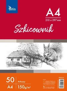 Grand Szkicownik Tetis A4 210 X 297Mm 50 Arkuszy 5903242100710 - Podobrazia, bloki, papiery - miniaturka - grafika 2