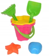 Zabawki do piasku - Zestaw Do Piasku Wiaderko- Sitko, Foremki- 6 Elem. - miniaturka - grafika 1