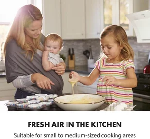 Klarstein Sabia 90 Biały (CGCH2-Sabia-90-WH) - Okapy kuchenne - miniaturka - grafika 3