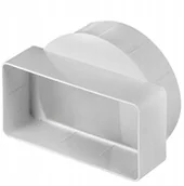 Rury i kanały wentylacyjne - Awenta Łącznik przekro. zmienn. 100/55x110 - miniaturka - grafika 1