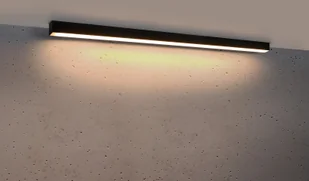 Thoro Nowatorska Lampa PLAFON PINNE 1150 CZARNY Minimalistyczny Design Lampa Sufitowa Natynkowa Moduł LED Ciepła Barwa Światła Oświetlenie do Salonu Sypialni Biura Oprawa THORO TH.078 - Lampy sufitowe - miniaturka - grafika 2