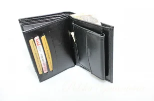 Sara Portfel Męski Skórzany (PL) Skóra Licowa Duży Pionowy Bez Zapięcia Dwa Skrzydełka Kieszeń I Suwak Na Bilon SAR_P31 - Portfele - miniaturka - grafika 5