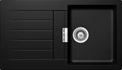 Zlewozmywaki - Schock Wysokiej jakości zlewozmywak kuchenny 86 x 50 cm Signus D-100 Magma - CRISTADUR czarny zlewozmywak z ociekaczem od 45 cm szerokości szafki SIGD100AMAG - miniaturka - grafika 1