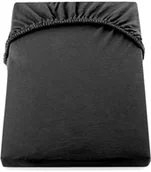 Prześcieradła - DecoKing DecoKing  Prześcieradło Jersey - Nephrite - Czarny 160x200 cm - miniaturka - grafika 1