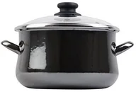 Garnki - Megafesa megafesa Glass szkło  przykrywka do garnka, średnica 20 cm, w kolorze czarnym 1107182 - miniaturka - grafika 1