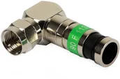 Anteny TV - Master Connectors Złącze kompresyjne kątowe 90 F 113 E80348 - miniaturka - grafika 1