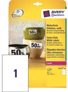 Avery Zweckform Zweckform Heavy Duty 210 x 297 mm (L4775-20) - Etykiety do drukarek - miniaturka - grafika 3