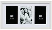 Ramki na zdjęcia - Deknudt Frames Deknudt ramka s66ka6  13.0 X 18.0 ramka na zdjęcia biała, 3 obrazy w pozycji pionowej S66KA6-13.0X18.0 - miniaturka - grafika 1