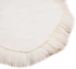 vidaXL Dywanik ze skóry owczej, 60 x 90 cm, brązowy melanż 283877 - Dywaniki łazienkowe - miniaturka - grafika 4