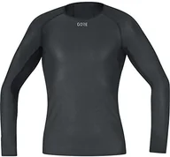 Bielizna sportowa męska - Gore Wear męska M WINDSTOPPER Base Layer koszulka z długim rękawem, czarny, xxl -9900-XX-Large100323990007-9900 - miniaturka - grafika 1