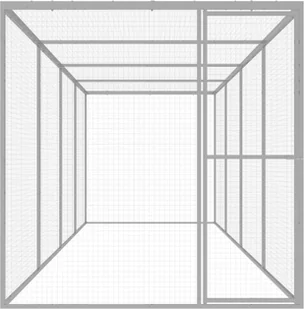 VidaXL Klatka dla kota, 6 x 1,5 x 1,5 m, stal galwanizowana 146359 VidaXL - Pozostałe akcesoria dla kotów - miniaturka - grafika 2