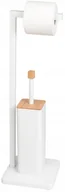 Akcesoria do wc - Szczotka Wc stojak Bambus biel na papier toaletowy - miniaturka - grafika 1