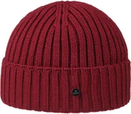 Czapki damskie - Merino Czapka z Dzianiny Ściągaczowej by Lierys, czerwony, One Size - miniaturka - grafika 1