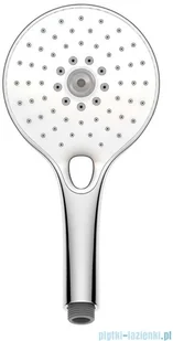 Oltens Saxan EasyClick słuchawka prysznicowa chrom/biały 37100110 - Słuchawki prysznicowe - miniaturka - grafika 2