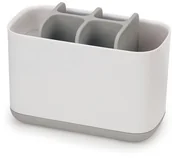 Kubki na szczoteczki do zębów - Joseph Joseph Joseph Joseph EasyStore Pojemnik na szczoteczki do zębów duży biały/szary 70510 - miniaturka - grafika 1