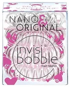 Pozostałe akcesoria fryzjerskie - InvisiBobble NANO & ORIGINAL Bee mine - 3 NANO przeźroczyste + 3 ORIGINAL błyszczący róż - miniaturka - grafika 1