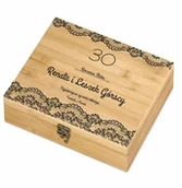 Zestawy do wina - Murrano Elektryczny korkociąg zestaw do wina w skrzynce z nadrukiem dla ZDW5-014 - miniaturka - grafika 1