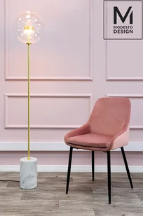 Modesto Krzesło Clover Velvet Czarny - Krzesła - miniaturka - grafika 26