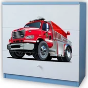 Komody dla dzieci - Komoda dla chłopca z szufladami mix - biało W3-D52 - miniaturka - grafika 1