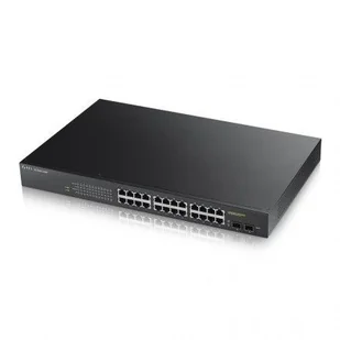 ZyXEL Switch zarządzalny GS1900-24HP 24x1GB/s 2x1Gb/s SFP Zasilanie LAN PoE SPZYSZBZG07Z - Anteny Wi Fi - miniaturka - grafika 2