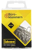 Spinacze i klipsy do papieru - Idena Idena 334030 - spinacze biurowe, 120 sztuk, ocynkowane 334030 - miniaturka - grafika 1