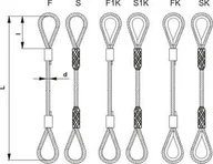 Haki, szakle i karabinki - unimet ZAWIESIE LINOWE TYPU F 8MM 2MB - miniaturka - grafika 1