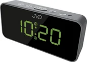 Zegary - JVD Budzik z termometrem sensor light 2 alarmy uniwersalny SB3212.1 - miniaturka - grafika 1