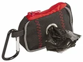 Woreczki na psie odchody - Kerbl KERBL 80820 odchody torba na worek, czarny/czerwony - miniaturka - grafika 1