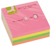 Etykiety samoprzylepne i bloki etykiet - Q-Connect Karteczki samop. 76x76 320K NEON KF01348 - miniaturka - grafika 1