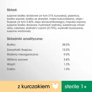 Perfect Fit Sterile 1+) 3 x 750g Bogaty w Kurczaka sucha karma dla kotów po sterylizacji - Mokra karma dla kotów - miniaturka - grafika 5