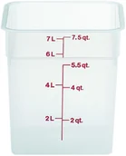 Pojemniki i kosze gastronomiczne - Cambro Pojemnik do żywności z polipropylenu 7,6 l | 8SFSPP 8SFSPP - miniaturka - grafika 1