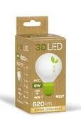 Żarówki LED - 3DLED Żarówka 3D LED ECO kulka G47 8W E27 barwa ciepła LE15 - miniaturka - grafika 1