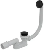 Syfony - Alcaplast Syfon wannowy 100 cm click-clack czarny mat A507BLACK-100 (A507BLACK100) - miniaturka - grafika 1