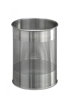 Durable Kosz na śmieci, okrągły 15, metal szczotkowany - Kosze biurowe - miniaturka - grafika 2
